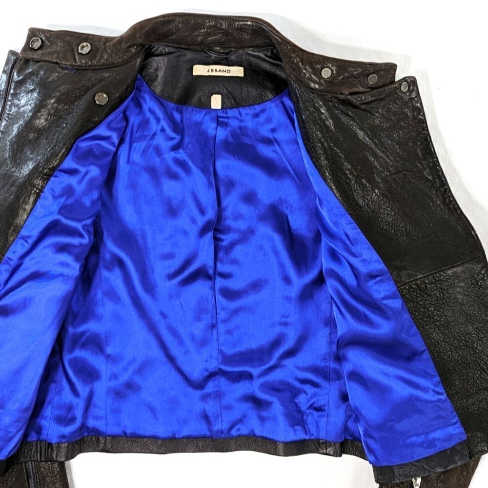 J Brand Leather Moto Jacket - Picture 9 of 10
